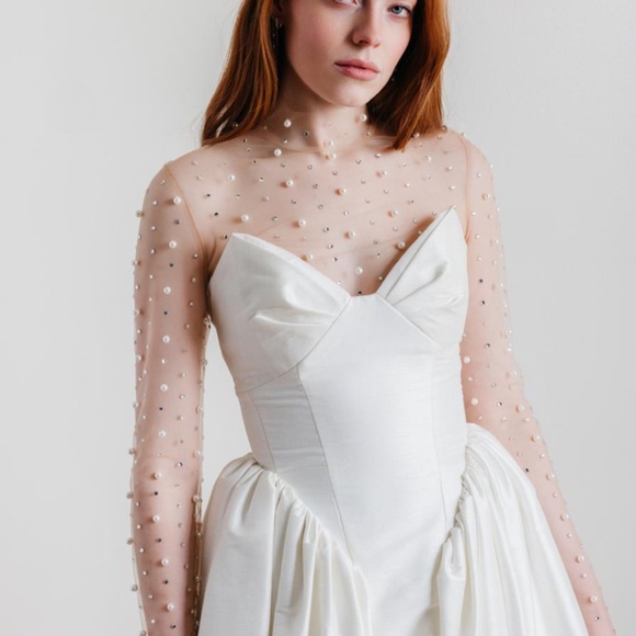 By Watters 'Rosehip' Beaded Body Suit in Nude (NWT) - Picture 7 of 11